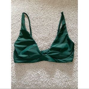 STONE FOX SWIM Ziggy top in green.